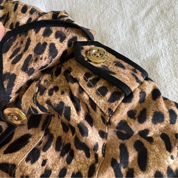 White House Black Market Leopard Print Jacket - Size 2 - Picture 8 of 12
